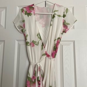Floral Wrap dress - Size Small